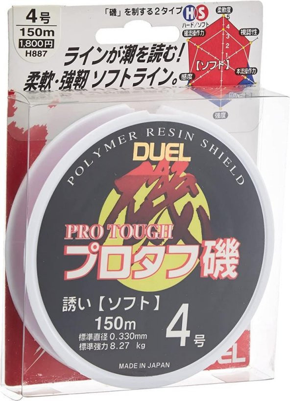Duel Pro Tough 150m Monofilament Pembe Misina (Made in Japan)