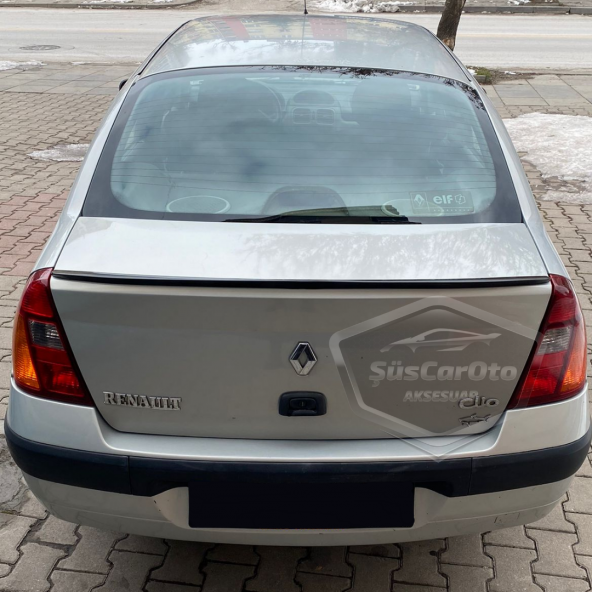 Renault Clio 2 Symbol 1998-2008 Sedan Uyumlu Bagaj Üstü Spoiler Bagaj Çıtası Piano Black Parlak Siyah - 2