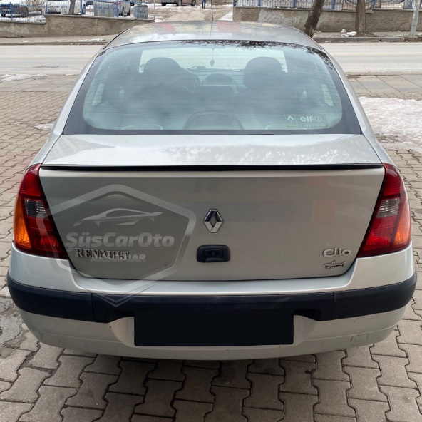 Renault Clio 2 Symbol 1998-2008 Sedan Uyumlu Bagaj Üstü Spoiler Bagaj Çıtası Piano Black Parlak Siyah - 8