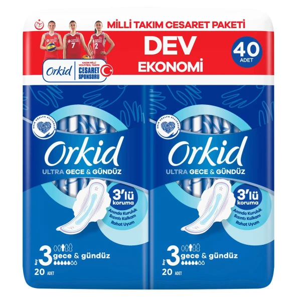 Orkid Ultra Extra Gece Ped Cesaret Paketi 40 Adet - 4