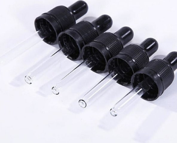 Cam Şişe + Damlalık Aracı Yeşil 5 ml - 5