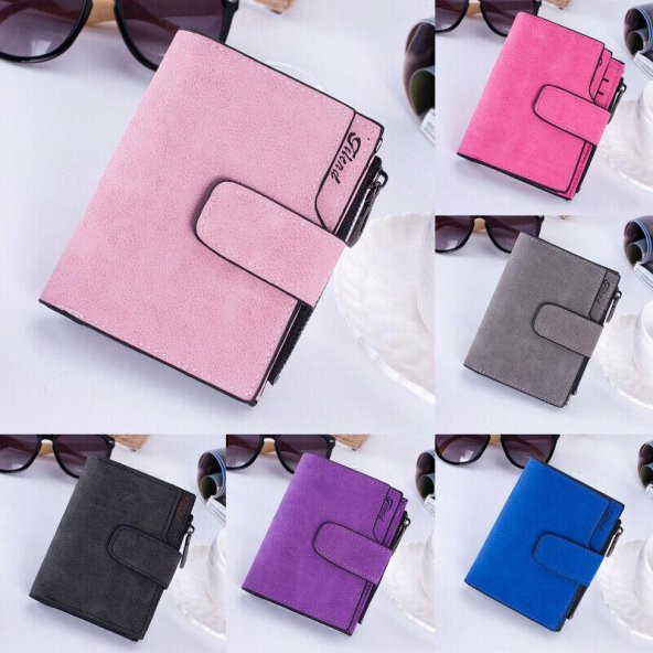 Mini Suni Deri Kadın Cüzdanı - 4