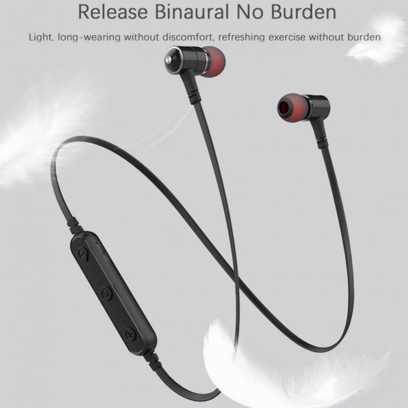 AWEI B930BL manyetik kulaklık spor Stereo kablosuz kulaklık mikrofon bas - 4