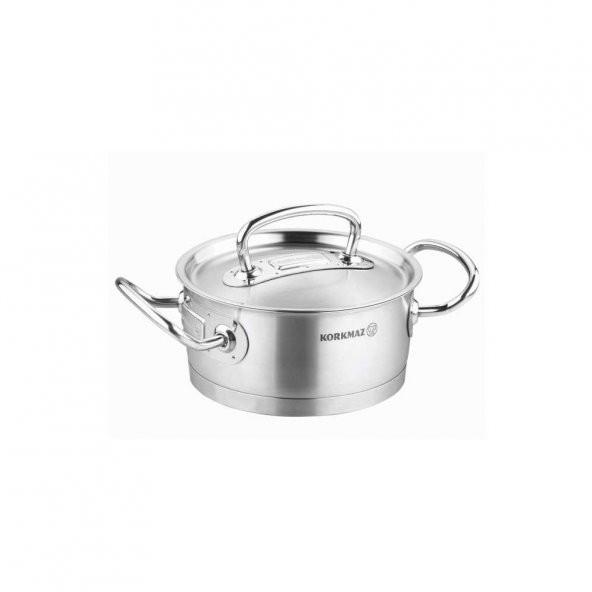 Korkmaz Proline 16 cm Satin Kısa Tencere A1168