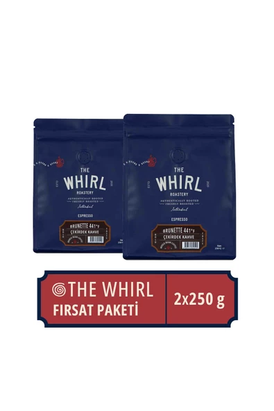 The Whirl Espresso Brunette 441°F Çekirdek Kahve Fırsat Paketi 250 gr x 2 Adet