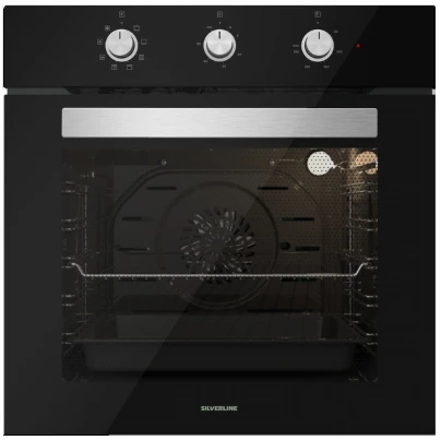 Silverline Siyah Cam Ankastre Set 3457 - CS5365B01 - BO6503B01 - 6