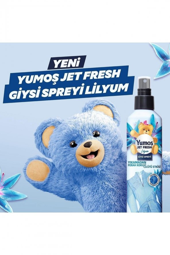 Yumoş Jet Fresh Lilyum Giysi Spreyi 200 ml
