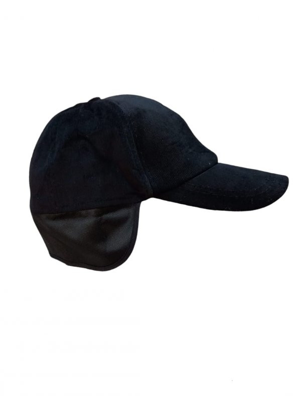 Erkek Fitilli Kadife Kışlık Kulaklı Kep Beyzbol Şapka Standart