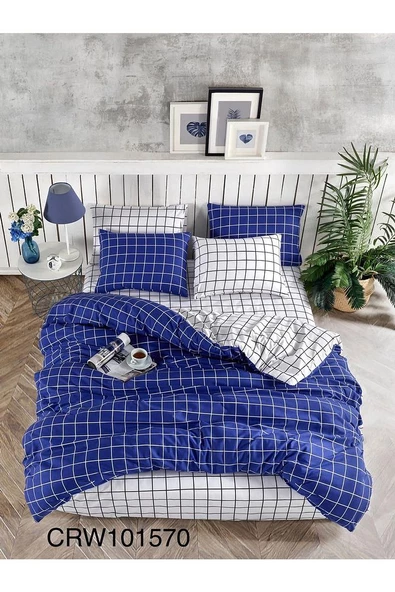 MSLND101 Miss linda home %100 Pamuklu Çift Kişilik Çift Taraflı Nevresim Takımı - 3