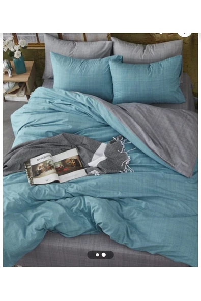 MSLND101 Miss linda home %100 Pamuklu Çift Kişilik Çift Taraflı Nevresim Takımı - 2