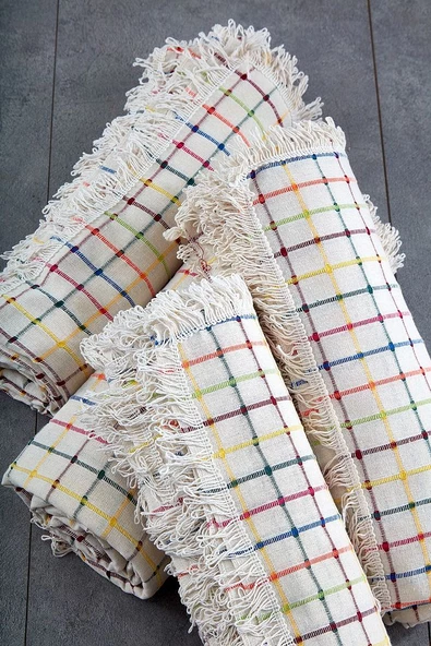 450CM %100 Pamuklu Buldan Işi Koltuk-çekyat Örtüsü 180 X 450 Cm (450) - 9