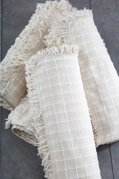 MSSLND95 %100 Pamuklu Buldan Işi Çekyat Örtüsü (180*350 Cm) - 5