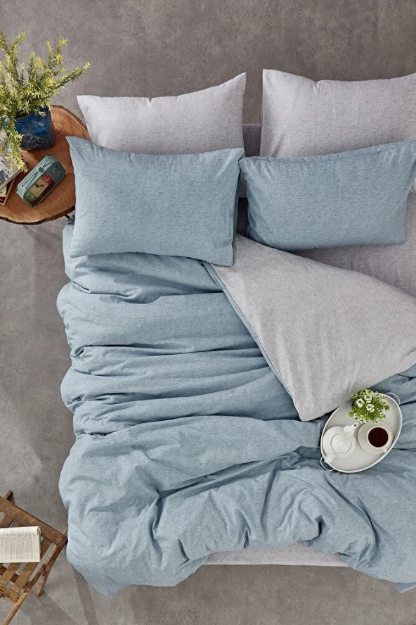 MS210LND Tek Kişilik Çift Taraflı Nevresim Takımı - 5