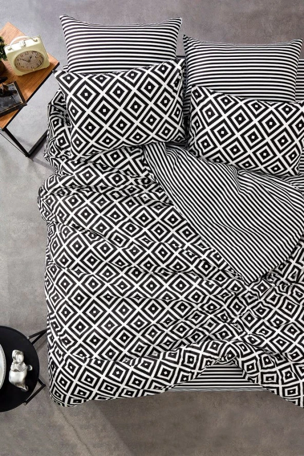 MS210LND Tek Kişilik Çift Taraflı Nevresim Takımı - 2