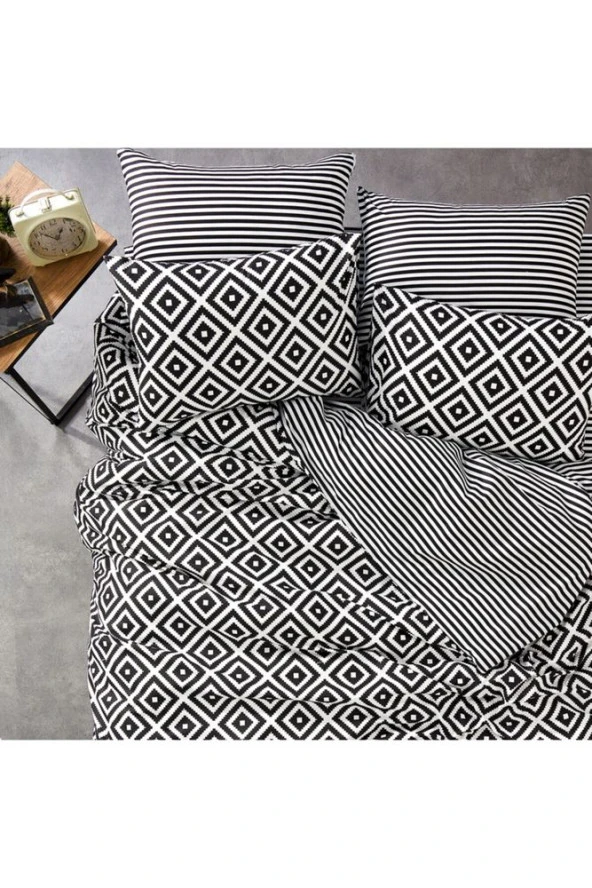 MS210LND Tek Kişilik Çift Taraflı Nevresim Takımı - 3