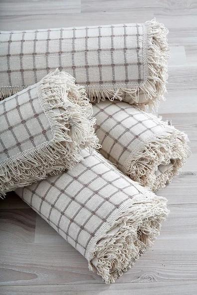 MSSLND95 %100 Pamuklu Buldan Işi Çekyat Örtüsü (180*350 Cm) - 7