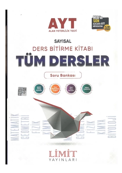Limit AYT Sayısal Tüm Dersler Ders Bitirme Kitabı