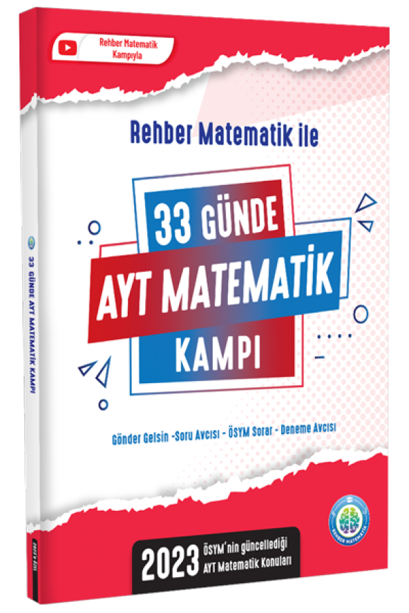 Rehber Matematik 2023 YKS AYT 33 Günde Matematik Kampı - 2