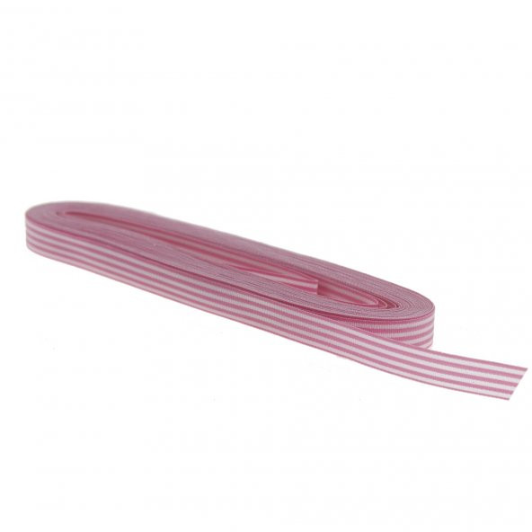 1cm x 10metre Çizgili Kumaş Kurdela - 4