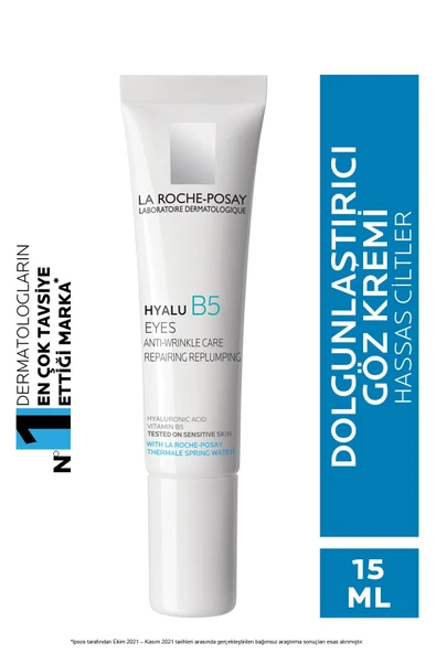 LA ROCHE POSAY Hyalu B5 Yeux 15ml - İnce ve Yorgun Göz Çevresi için Dolgunlaştırıcı Göz Kremi 3337875613668