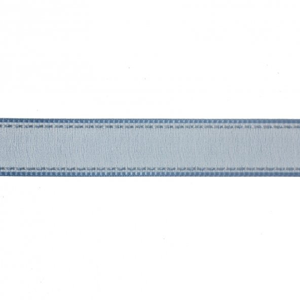 1,5cm x 45metre Kenarı Dikişli Organze Kumaş Kurdela - 9