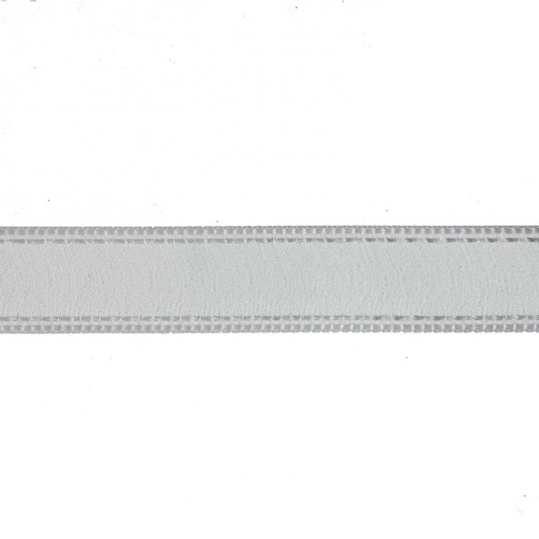 1,5cm x 45metre Kenarı Dikişli Organze Kumaş Kurdela - 11