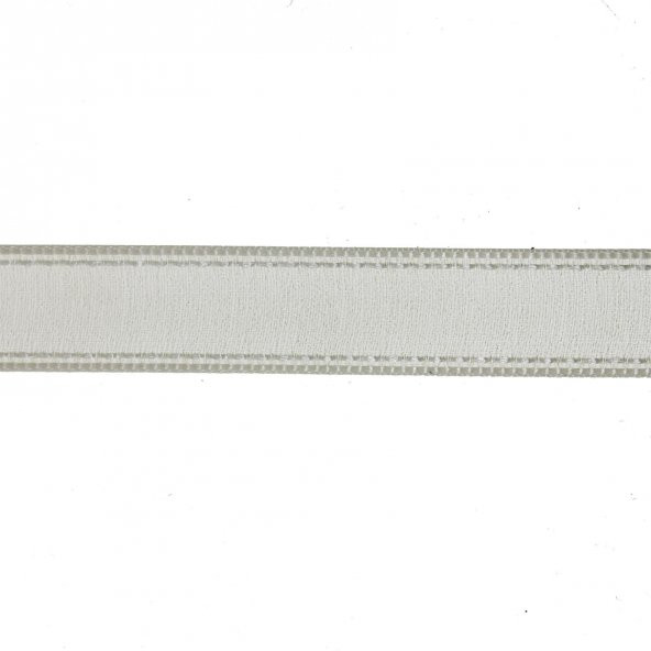 1,5cm x 45metre Kenarı Dikişli Organze Kumaş Kurdela - 12