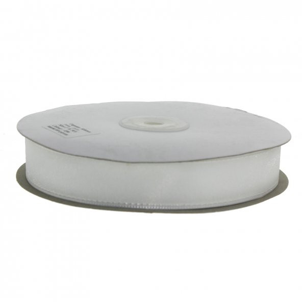 2,5cm x 45metre Kenarı Dikişli Organze Kumaş Kurdela - 4