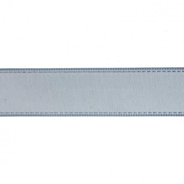 2,5cm x 45metre Kenarı Dikişli Organze Kumaş Kurdela - 7