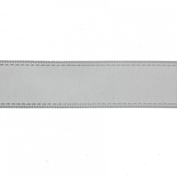 2,5cm x 45metre Kenarı Dikişli Organze Kumaş Kurdela - 9