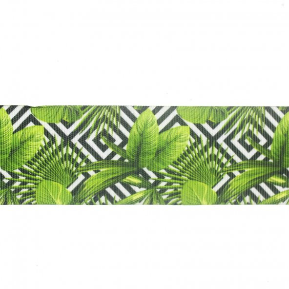 4cm x 5metre Grogren Kurdela Yeşil Yapraklı Mod.6 - 2