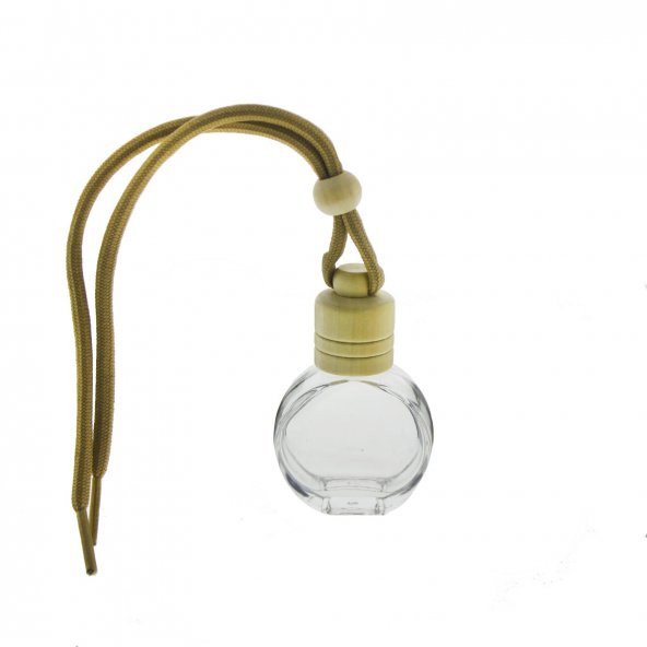 12 Adet 8cc Araba Kokusu Şişesi Bambu Kapaklı Yuvarlak - 2