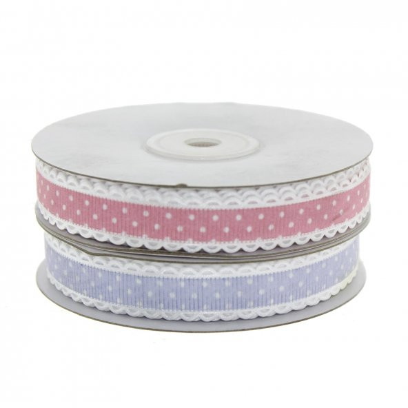 1,5cm x 20metre Puanlı Grogren Kurdela Kenarı Oyalı