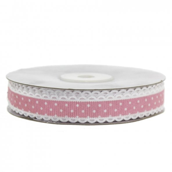 1,5cm x 20metre Puanlı Grogren Kurdela Kenarı Oyalı - 3