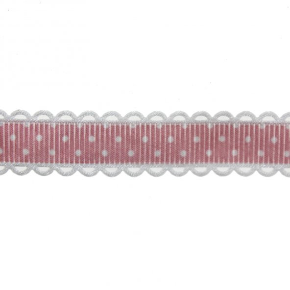 1,5cm x 20metre Puanlı Grogren Kurdela Kenarı Oyalı - 4