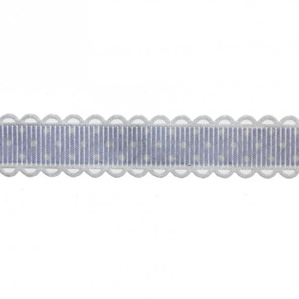 1,5cm x 20metre Puanlı Grogren Kurdela Kenarı Oyalı - 5