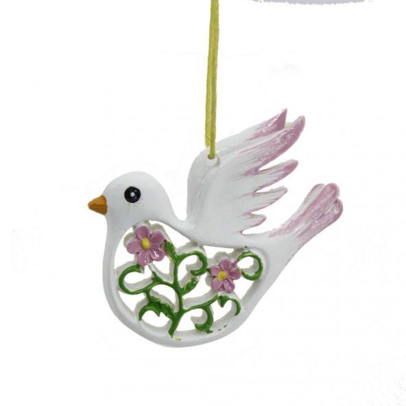 12 Adet 6x5cm Askılı Güvercin Kuş Biblo - 2