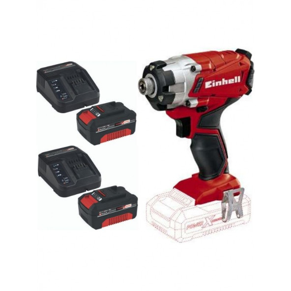 Einhell TE-CI 18/1 Li 2x4.0ah Akülü Darbeli Vidalama