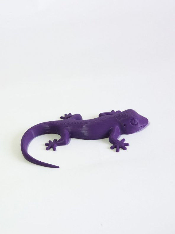 3D Kertenkele Gecko Figürlü Model Oyuncak - Mor ürün görseli 1