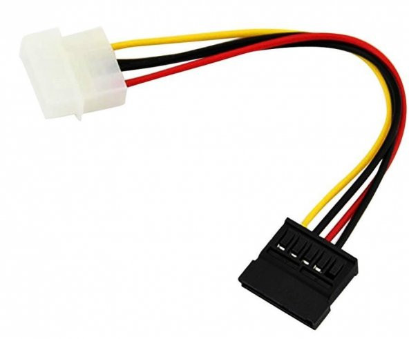 PrimeX PX-4960 PSU Molex Sata Çevirici,  Kasa içi HDD/DVD/SSD 4 pin Molex to Sata Power Güç Kablosu 15 cm - 2