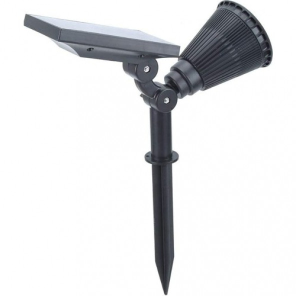 7 Ledli Solar Güneş Enerjili Kazıklı Bahçe Çim Duvar Armatürü 7W Aydınlatma D19