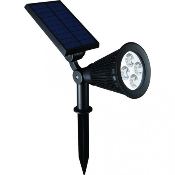 7 Ledli Solar Güneş Enerjili Kazıklı Bahçe Çim Duvar Armatürü 7W Aydınlatma D19 - 2