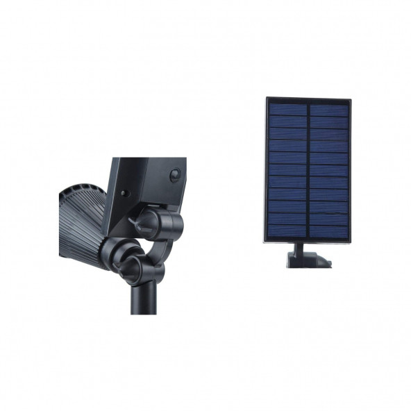 7 Ledli Solar Güneş Enerjili Kazıklı Bahçe Çim Duvar Armatürü 7W Aydınlatma D19 - 4