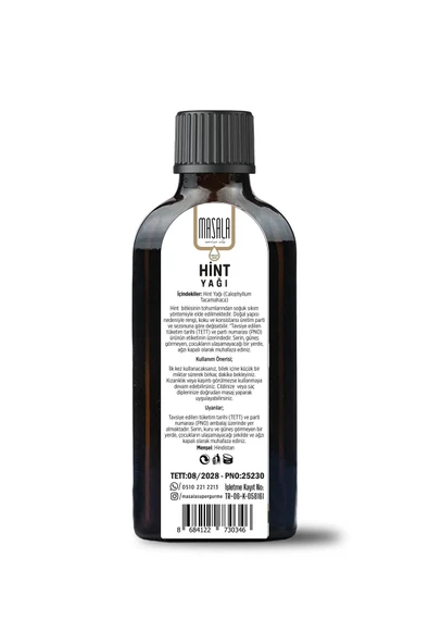Masala Hint Yağı 100 ml.  (Castor Carrier Oil) - Resim 2