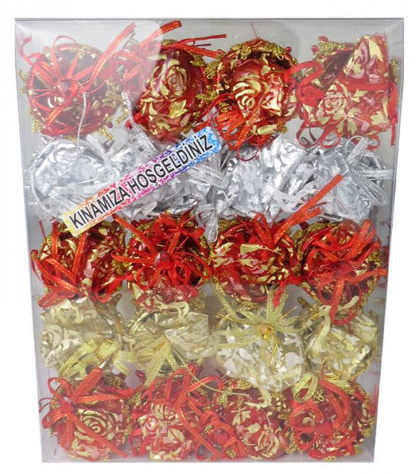 KINA KESE İÇİNDE ALTI KUTU RENGARENK 20 ADET - Resim 3