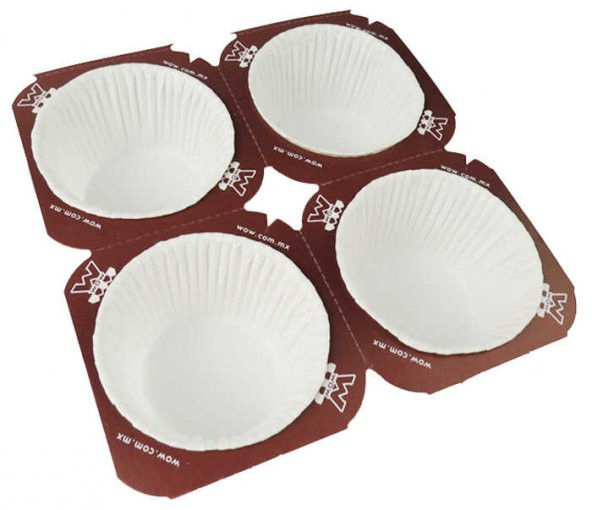 KAP KEK KAPSÜLÜ TRAY MODELİ BEYAZ 4LÜ SET - 2