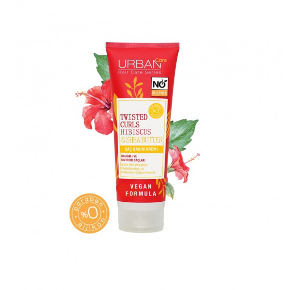 Urban Care Twisted Curls Hibiscus & Shea Butter Bukle Belirginleştirici Sülfatsız Saç Bakım Kremi 250 ML - 3