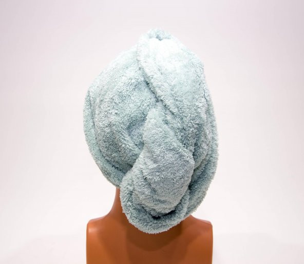 Mikrofiber Saç - Baş Havlusu - Su Yeşili Nabaiji Meridyendukkan - 3