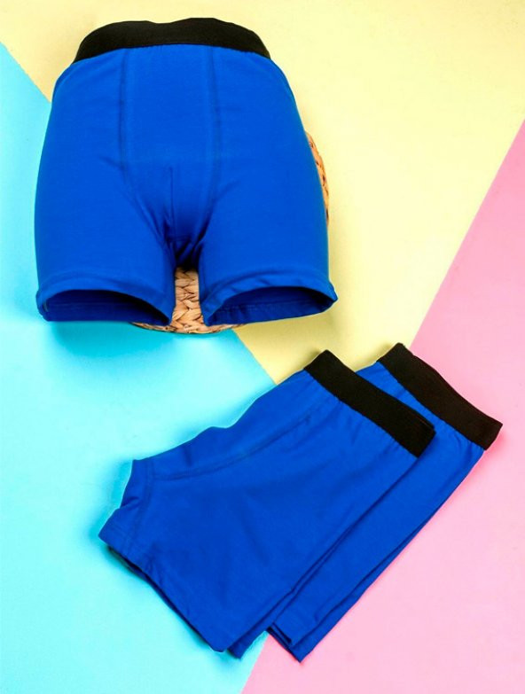 Bsm Erkek 3 lü Paket Likralı Pamuk Boxer 13203 - 2