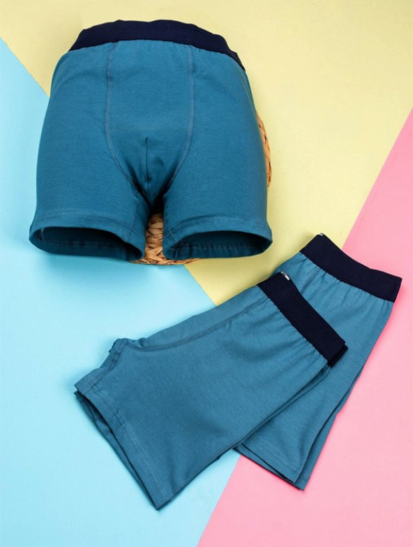 Bsm Erkek 3 lü Paket Likralı Pamuk Boxer 13203 - 9